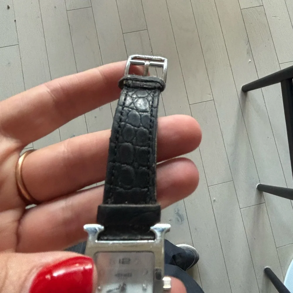 Hermes Heure H pm  Black Croc Women Watch - Picture 4 of 7